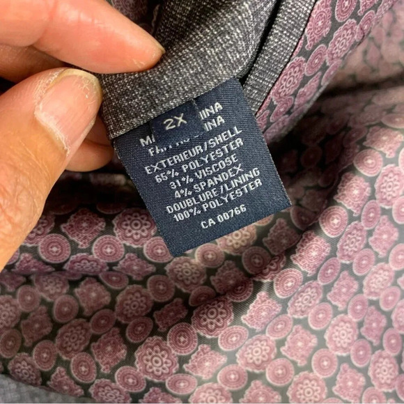 Daniel Hechter Purple Hue Plaid Sport Coat Blazer Size 2X nwot - Picture 10 of 16